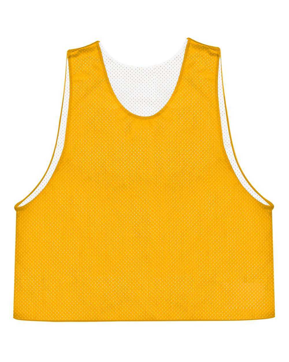 C2 Sport 5760 Mesh Reversible Pinnie - Gold White - HIT a Double - 1