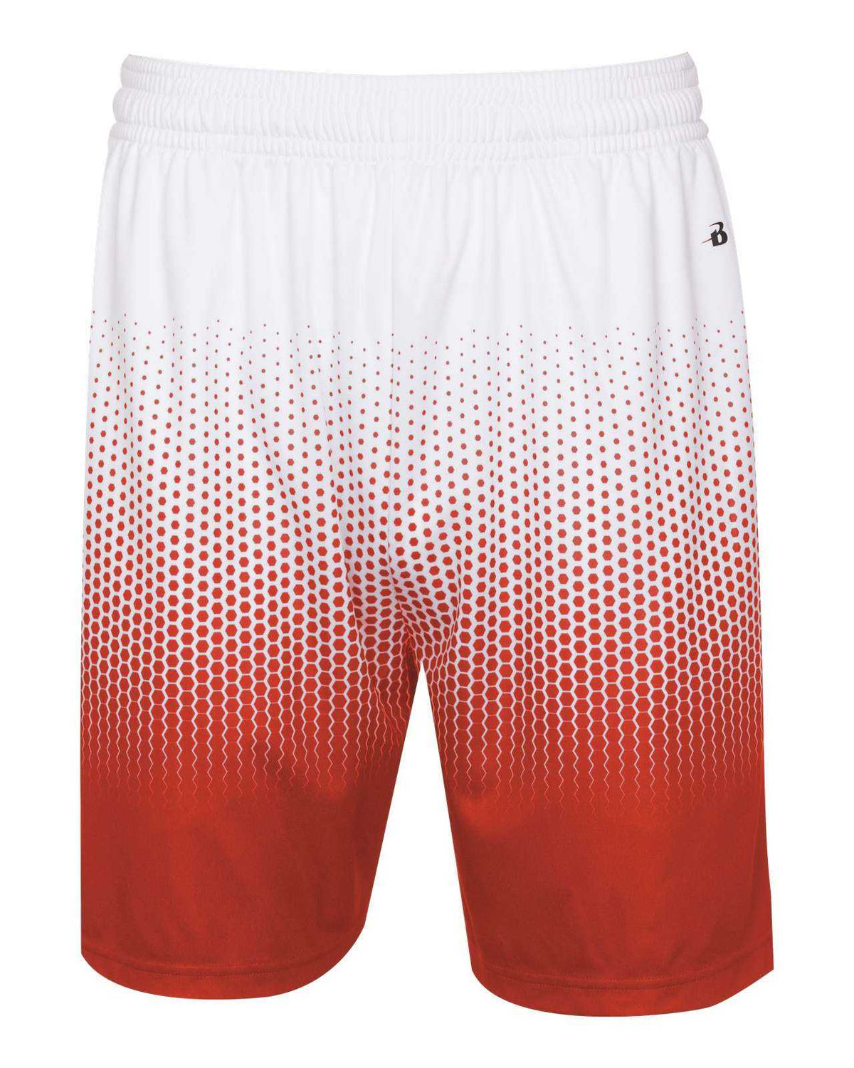 Badger Sport 2221 Hex 2.0 Youth Short - Orange White - HIT a Double - 1