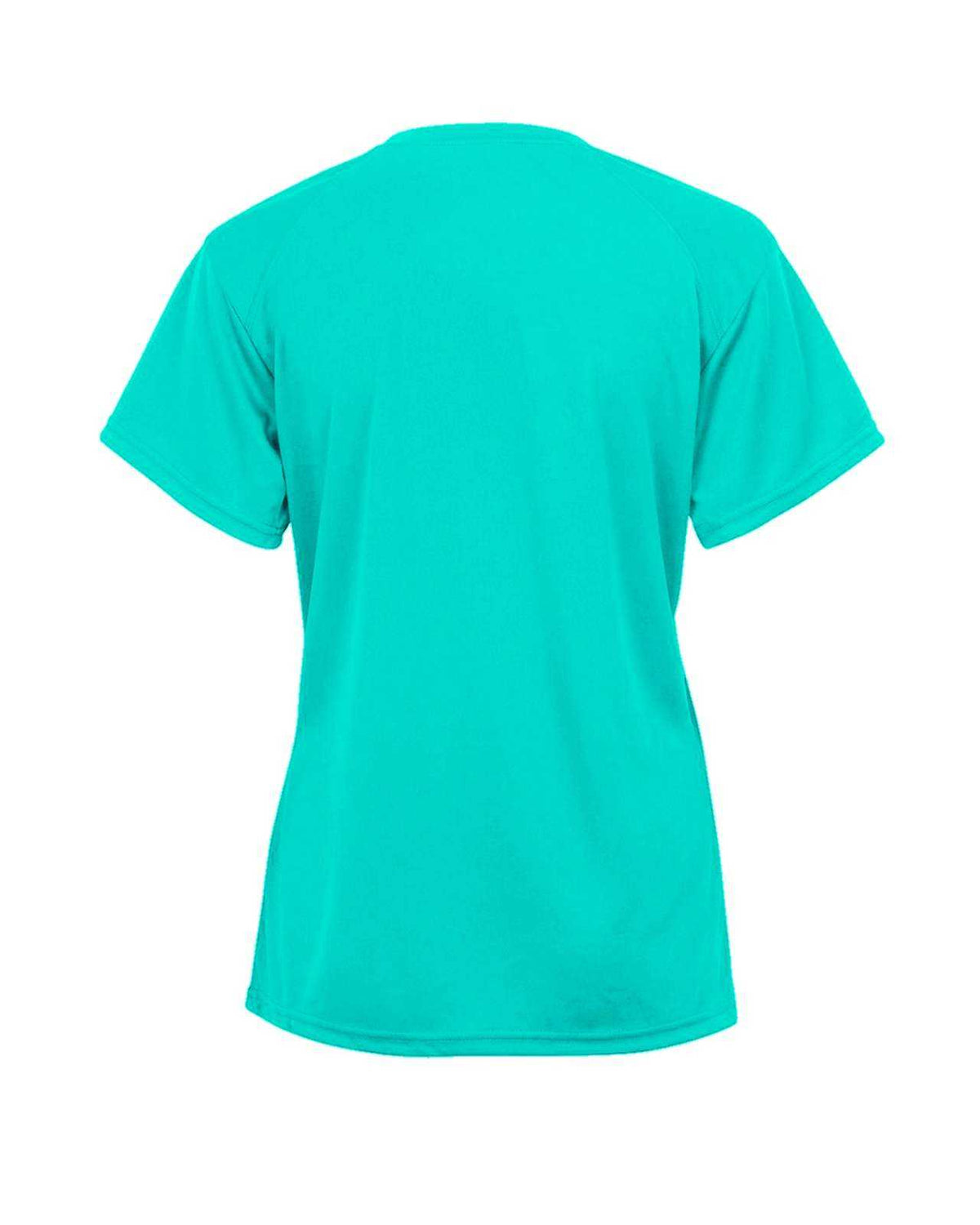 Badger Sport 4962 Tri-Blend Ladies&#39; V-Neck Tee - Turquoise - HIT a Double - 3