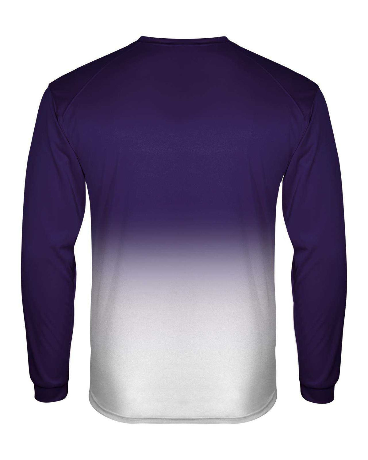 Badger Sport 2204 Ombre Long sleeve Youth Tee - Purple White - HIT a Double - 2