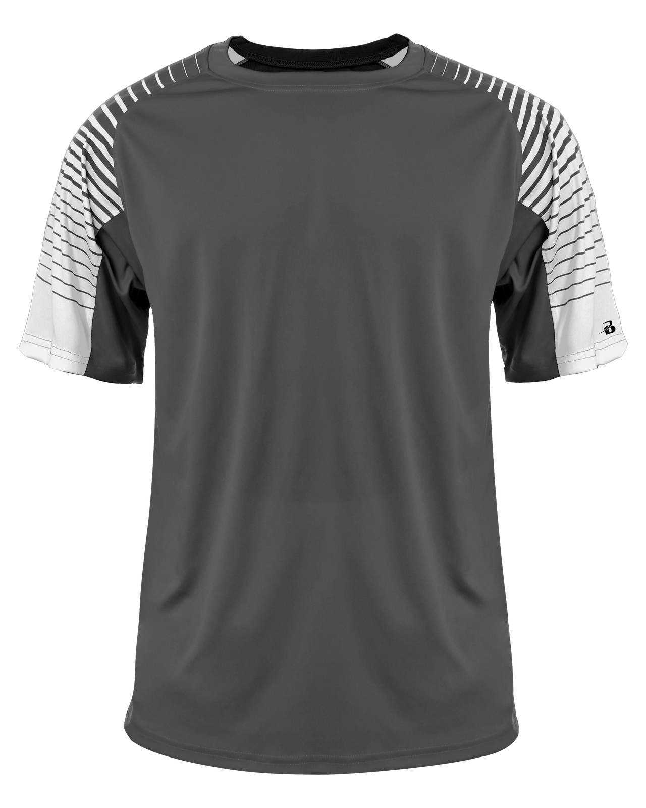 Badger Sport 2210 Lineup Youth Tee - Graphite - HIT a Double - 1