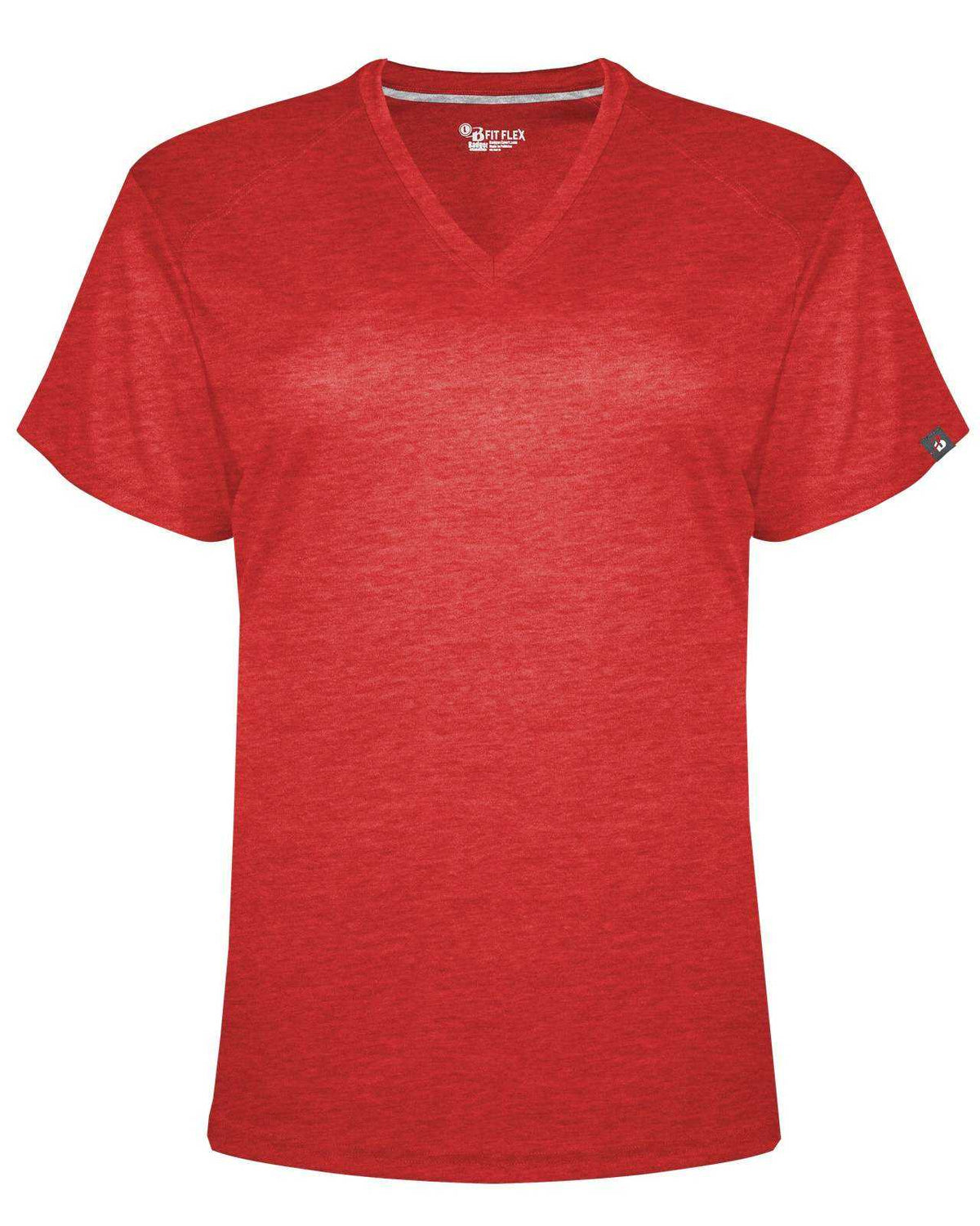 Badger Sport 1002 Fit Flex Ladies&#39; Tee - Red - HIT a Double - 1