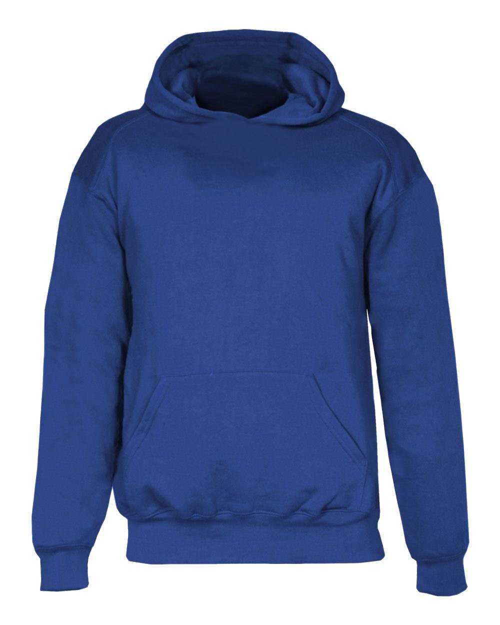 Badger Sport 2254 Youth Hooded Sweatshirt - Royal - HIT a Double - 1