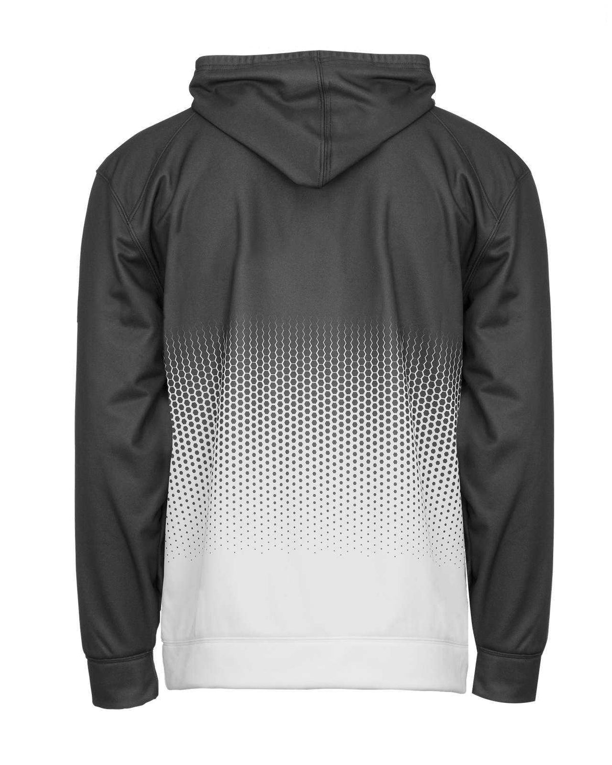 Badger Sport 1404 Hex 2.0 Hoodie - Graphite Hex - HIT a Double - 3
