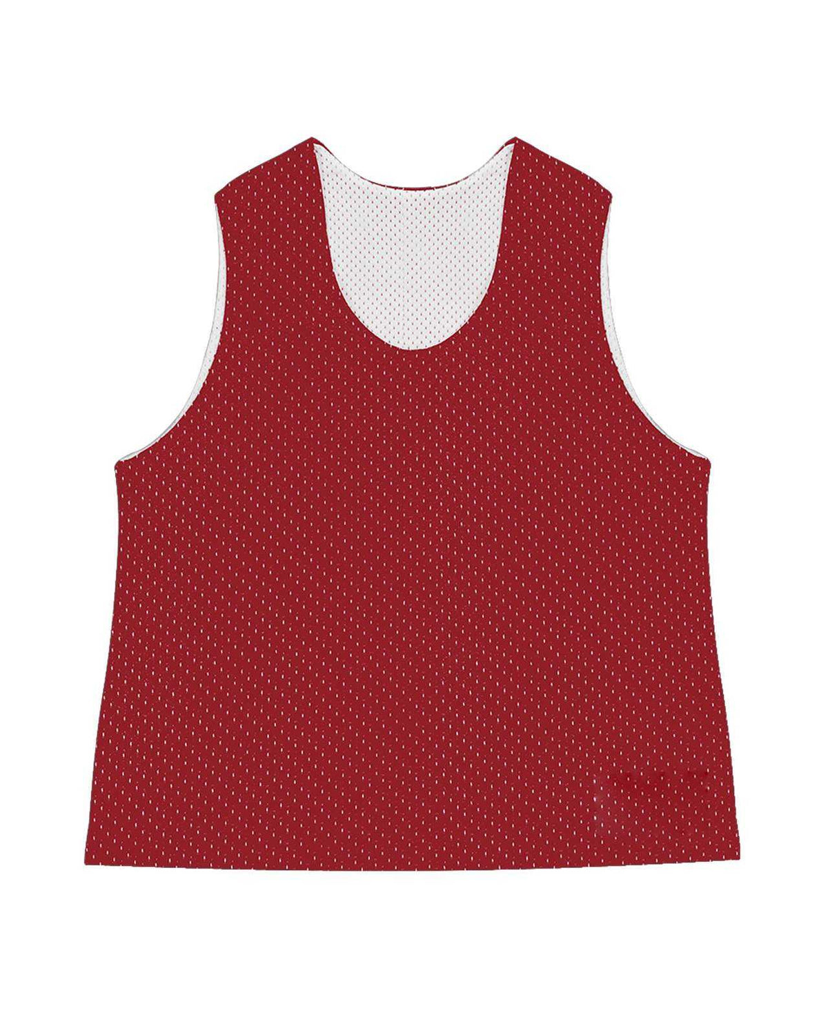 C2 Sport 5660 Mesh Reversible Womens Pinnie - Red White - HIT a Double - 1