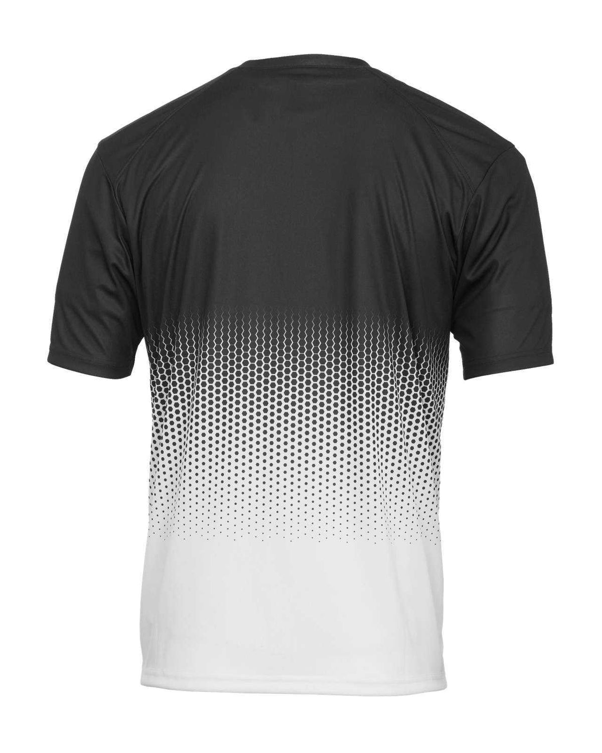 Badger Sport 4220 Hex 2.0 Tee - Black White - HIT a Double - 3