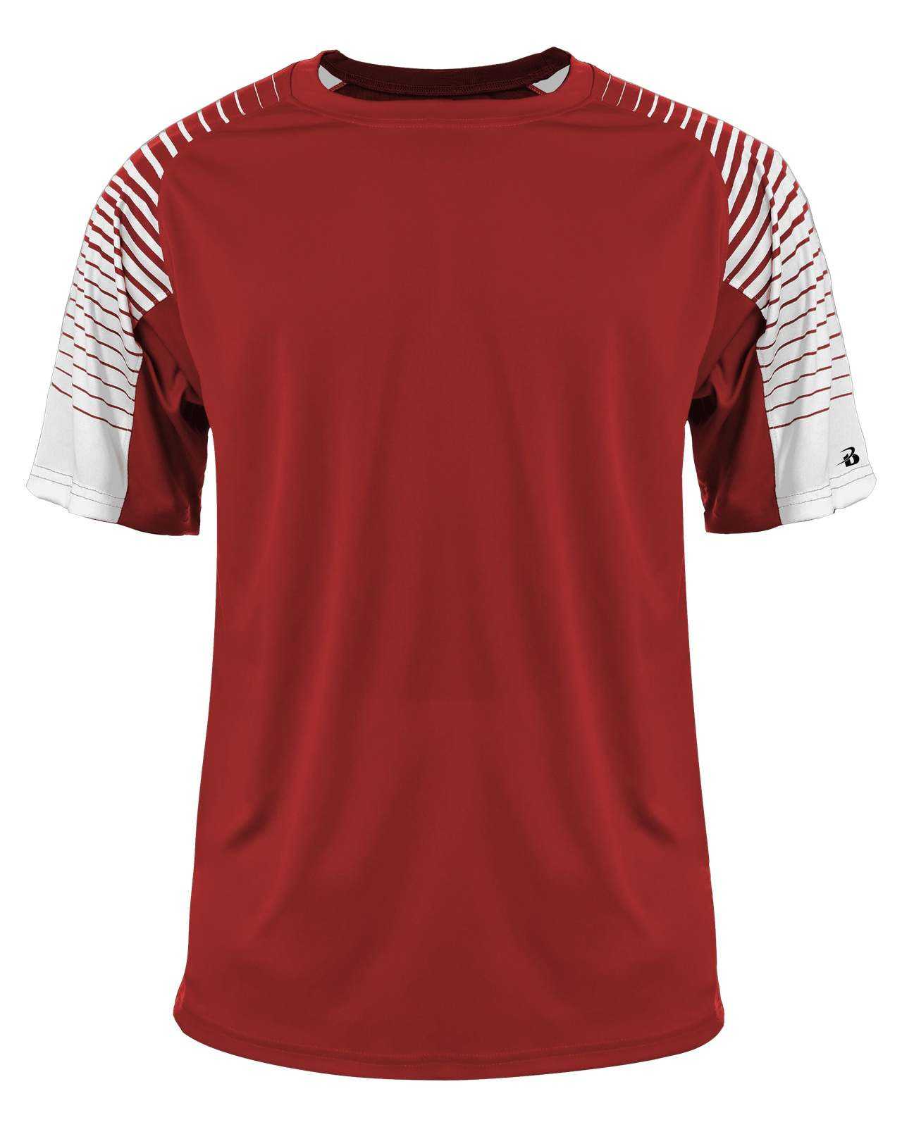 Badger Sport 4210 Lineup Tee - Red - HIT a Double - 1