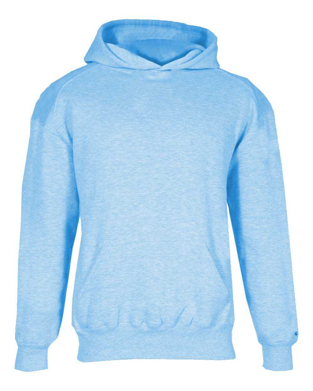 Badger Sport 2254 Youth Hooded Sweatshirt - Columbia Blue - HIT a Double - 1
