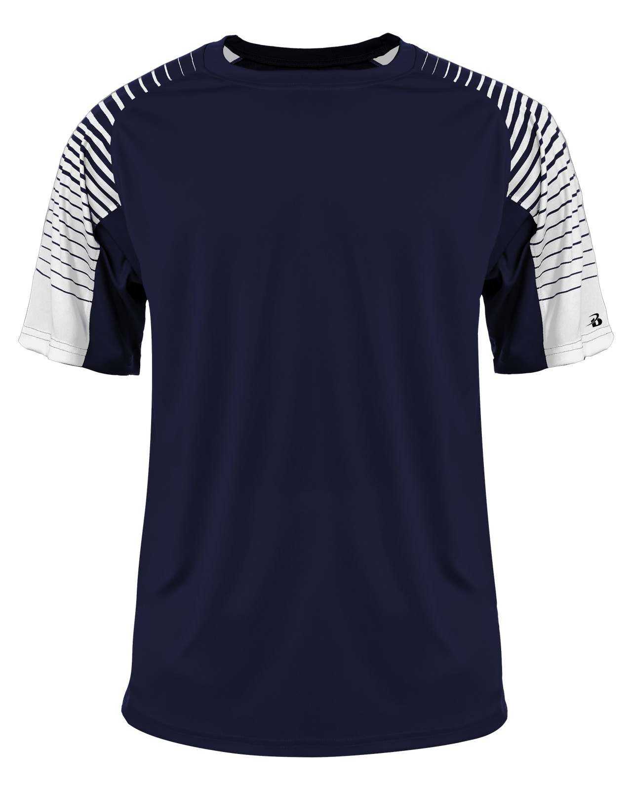 Badger Sport 4210 Lineup Tee - Navy - HIT a Double - 1