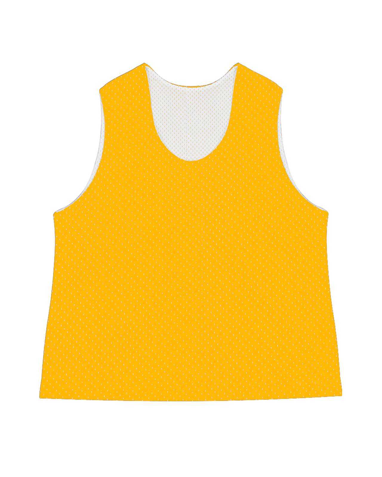C2 Sport 5660 Mesh Reversible Womens Pinnie - Gold White - HIT a Double - 1