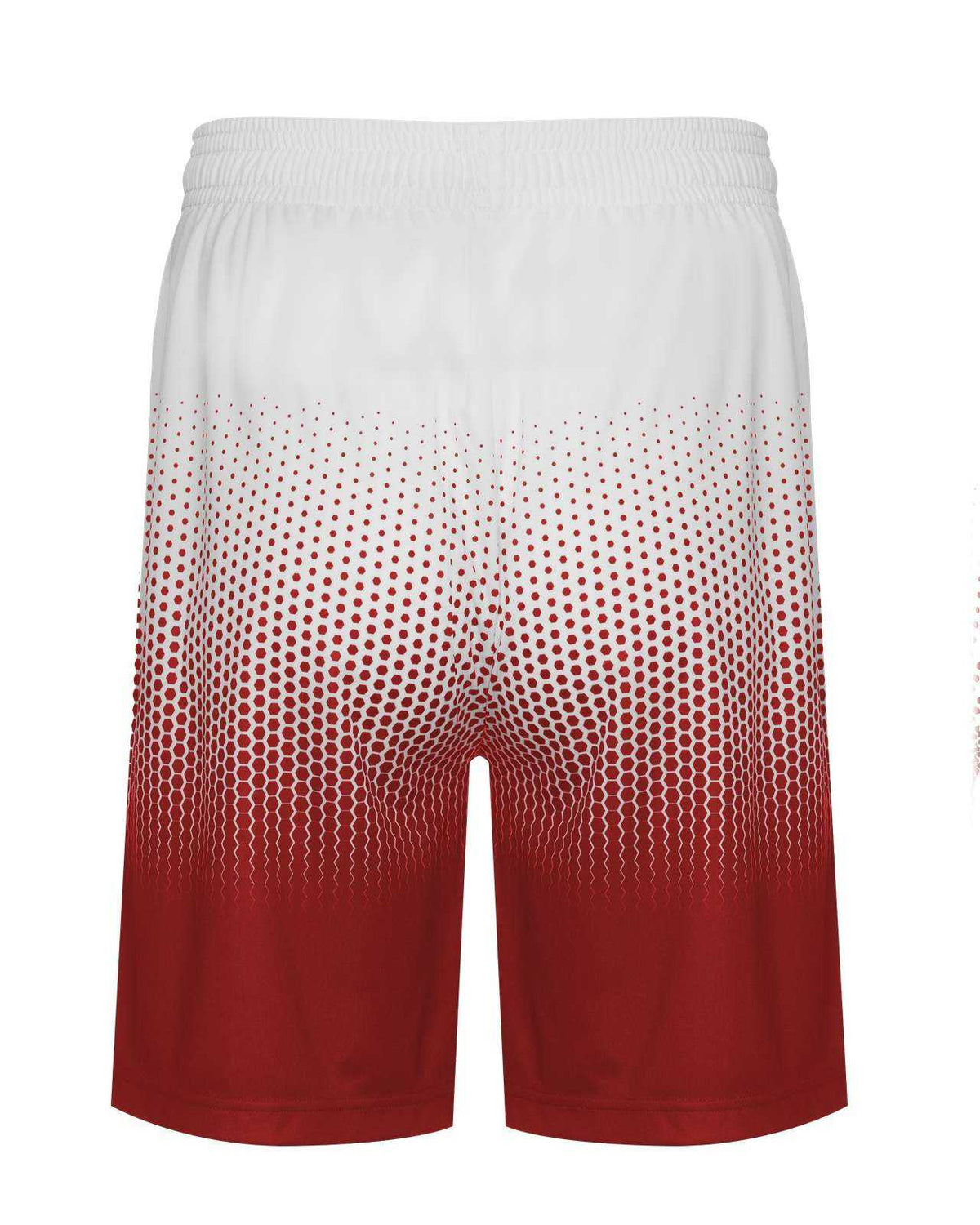 Badger Sport 2221 Hex 2.0 Youth Short - Red White - HIT a Double - 3