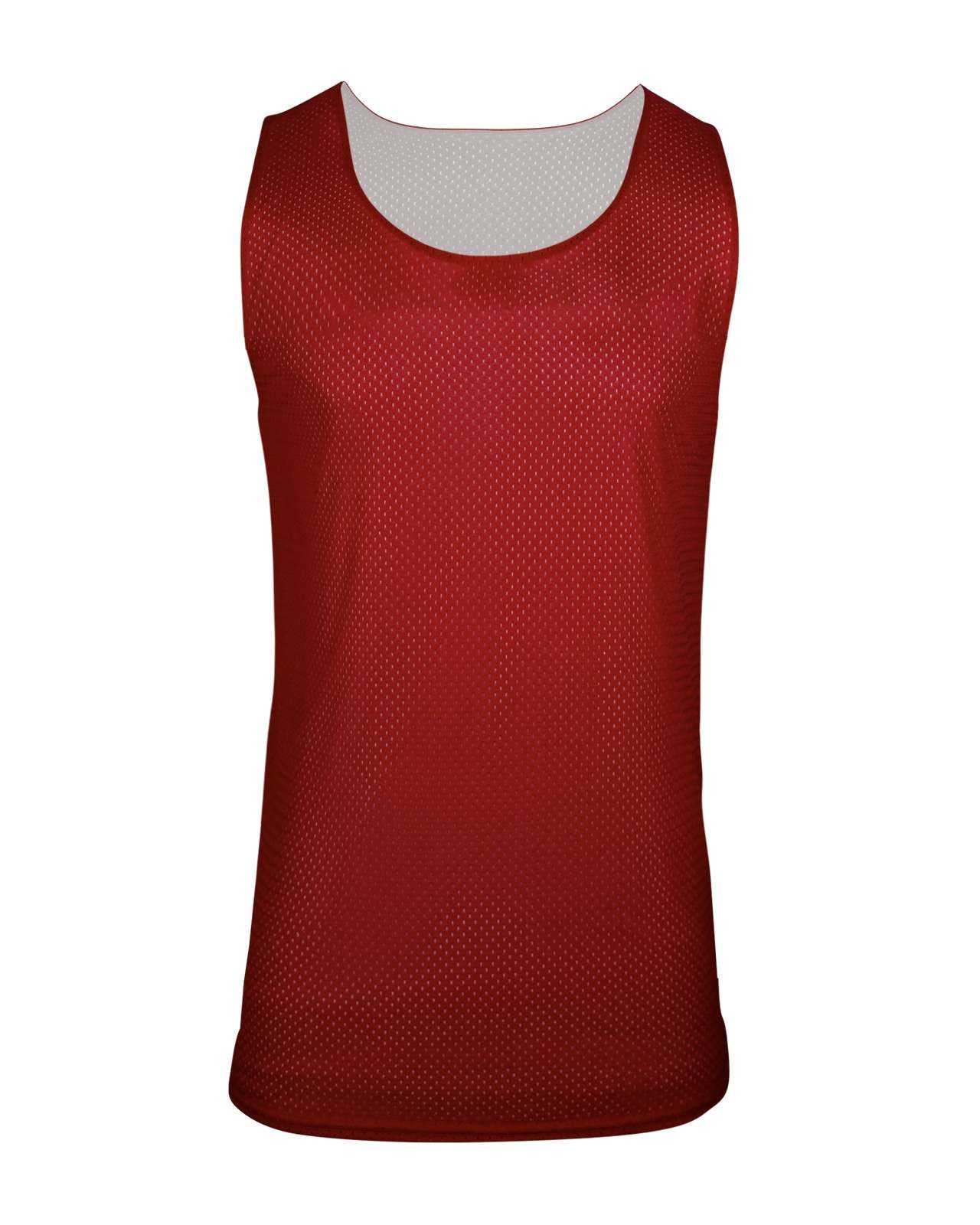 C2 Sport 5678 Reversible. Mesh Womens Tank - Red White - HIT a Double - 1