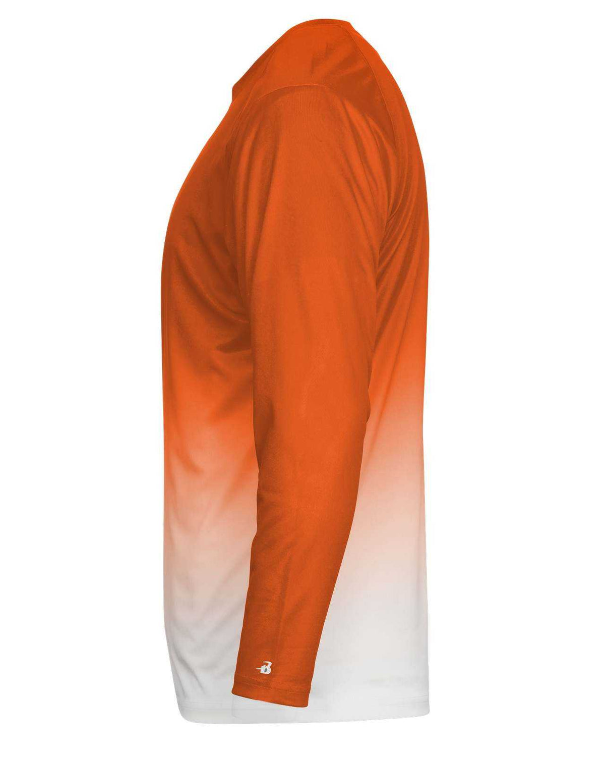 Badger Sport 4204 Ombre Long sleeve Tee - Orange White - HIT a Double - 3