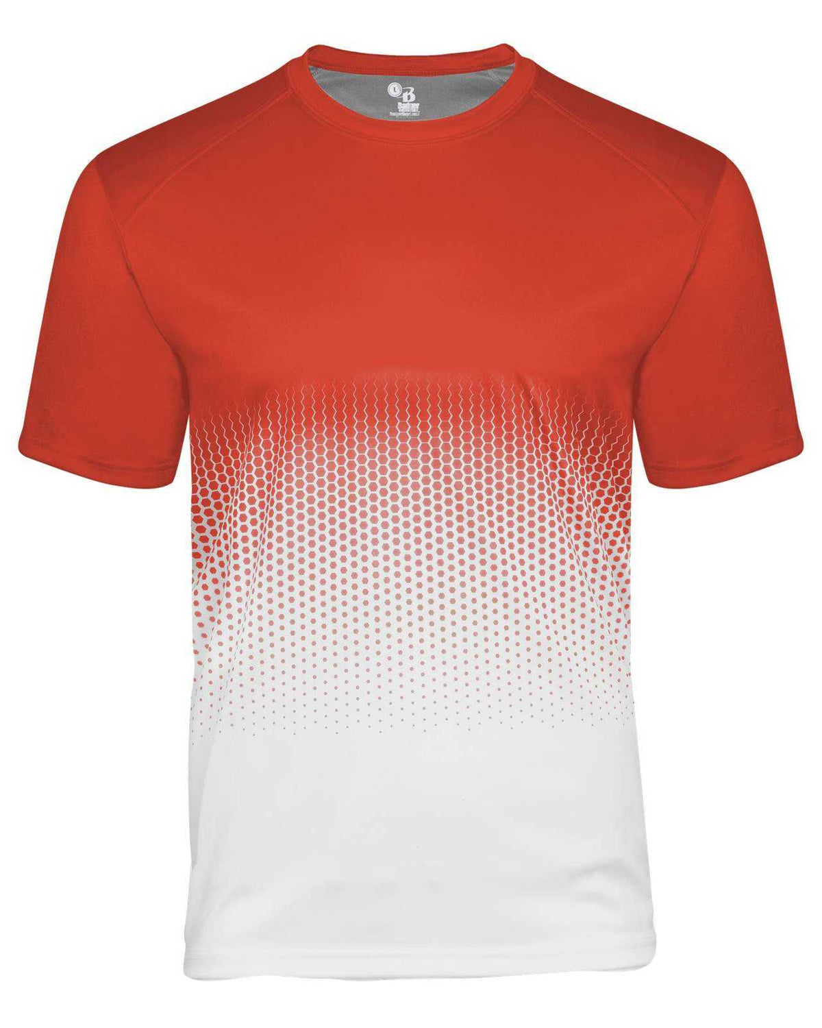 Badger Sport 222000 Hex 2.0 Youth Tee - Orange Hex - HIT a Double - 1