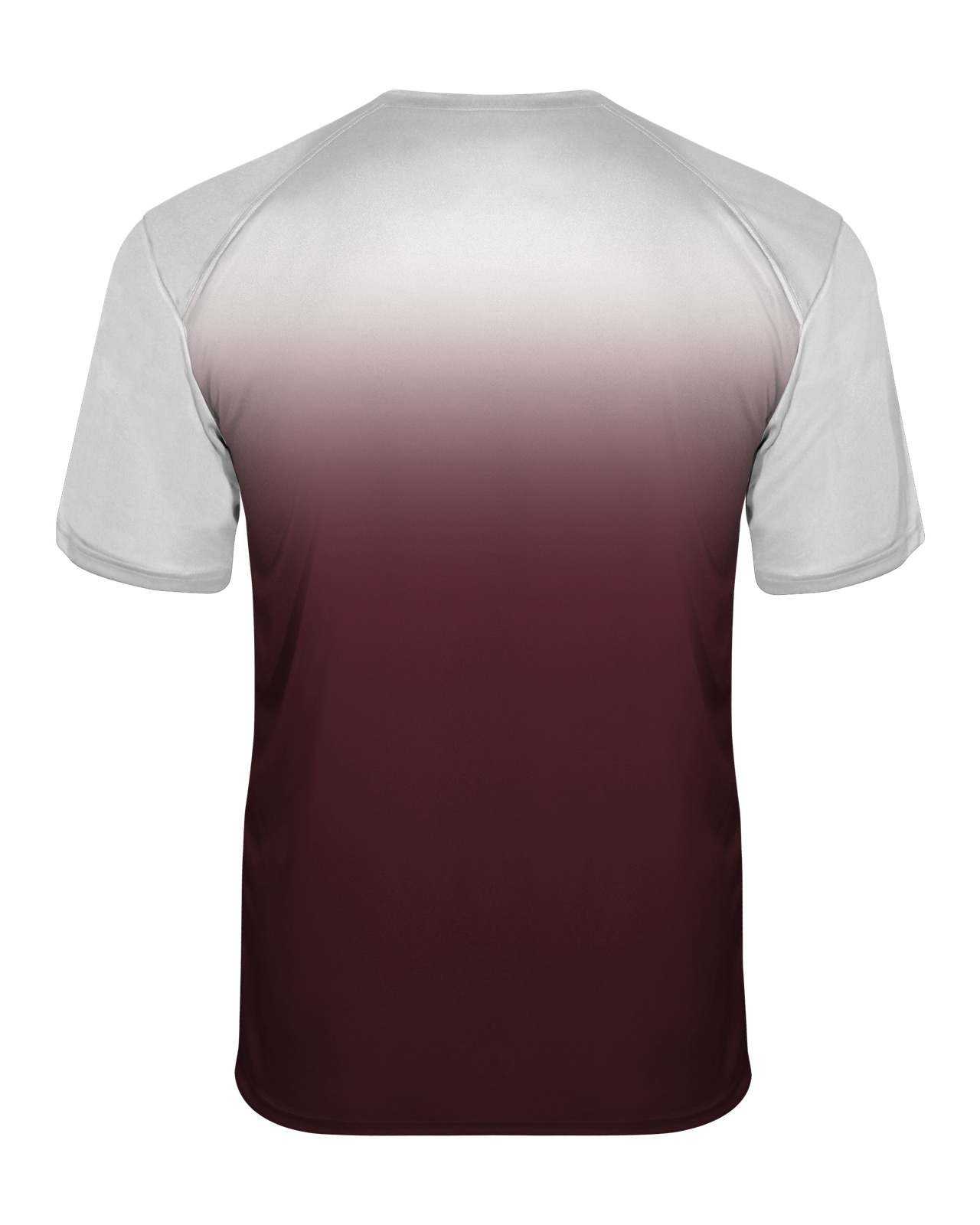 Badger Sport 2203 Ombre Youth Tee - White Marron - HIT a Double - 1