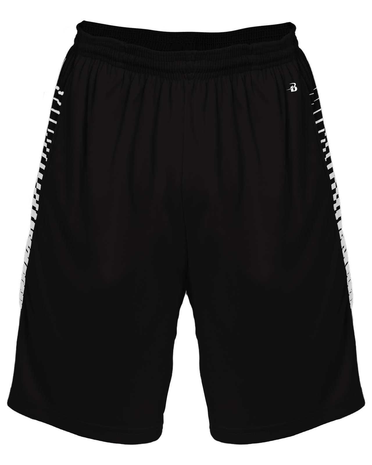 Badger Sport 2212 Lineup Youth Short - Black - HIT a Double - 1