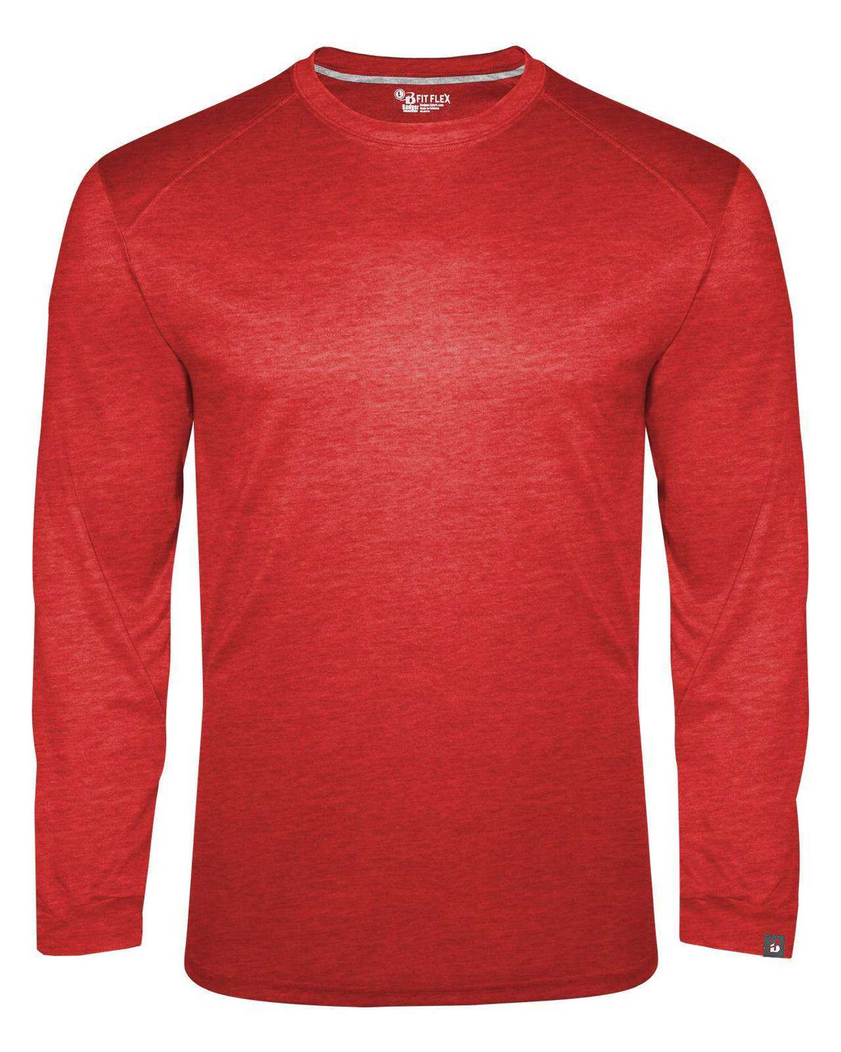 Badger Sport 1001 Fit Flex Long Sleeve Tee - Red - HIT a Double - 1
