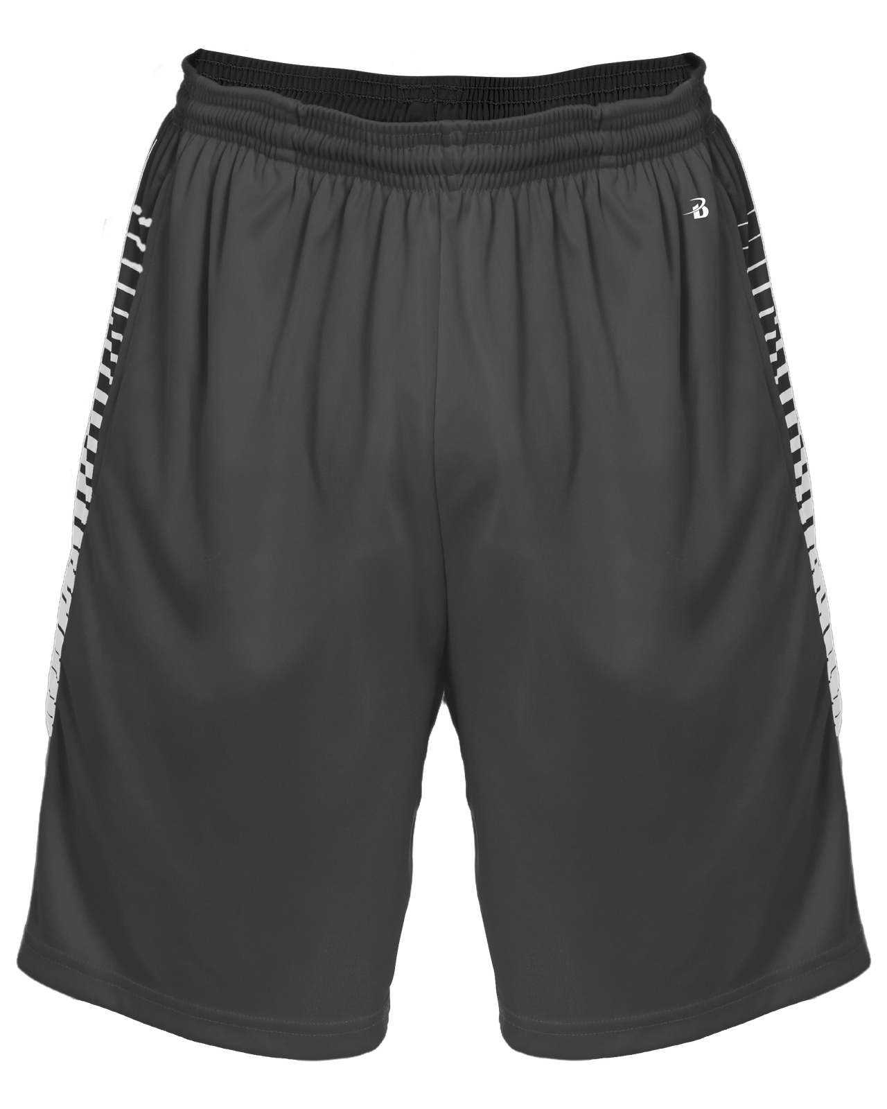 Badger Sport 2212 Lineup Youth Short - Graphite - HIT a Double - 1
