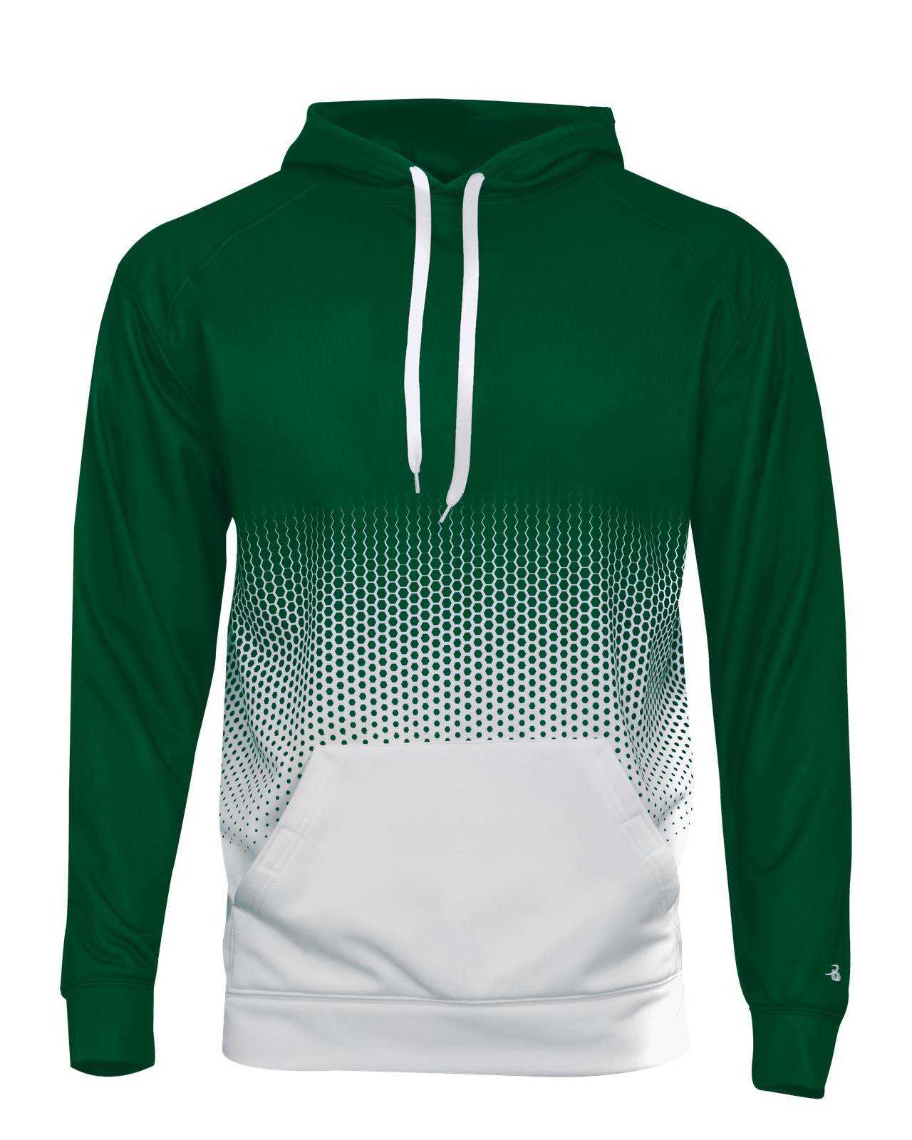 Badger Sport 1404 Hex 2.0 Hoodie - Forest Hex - HIT a Double - 1