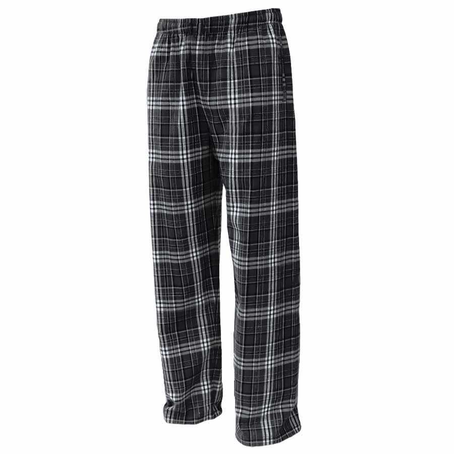 Pennant YFLNP Youth Flannel Plaid Pant - Black White - HIT a Double