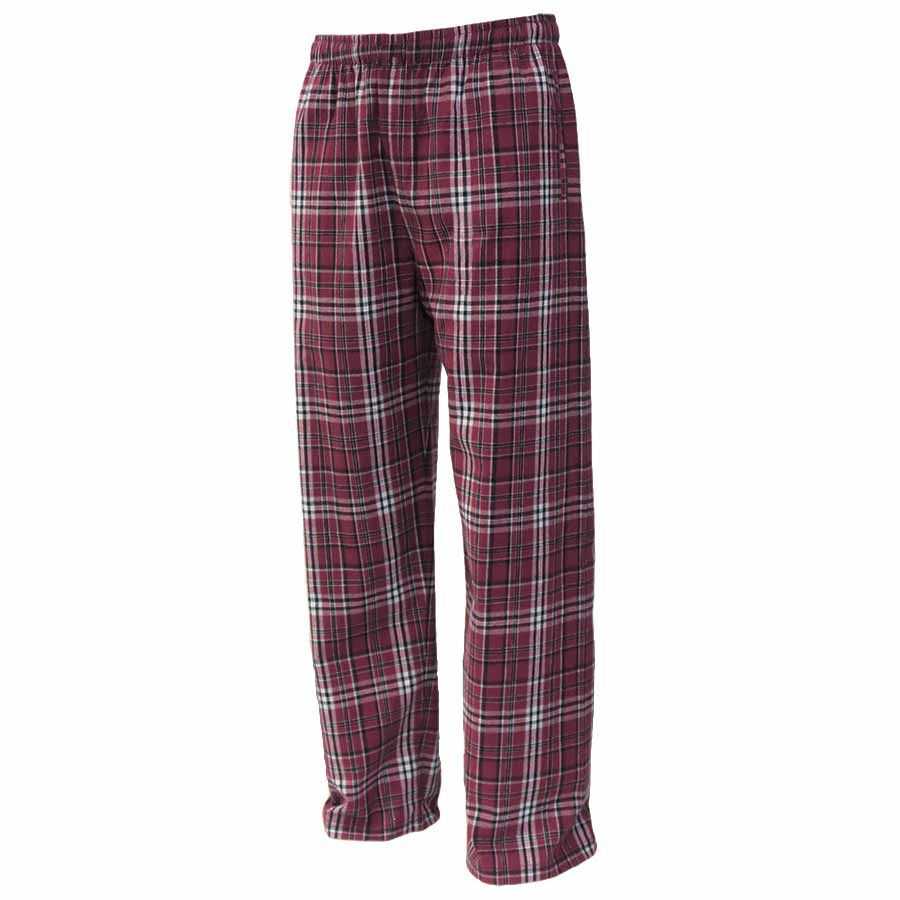 Pennant YFLNP Youth Flannel Plaid Pant - Maroon White - HIT a Double