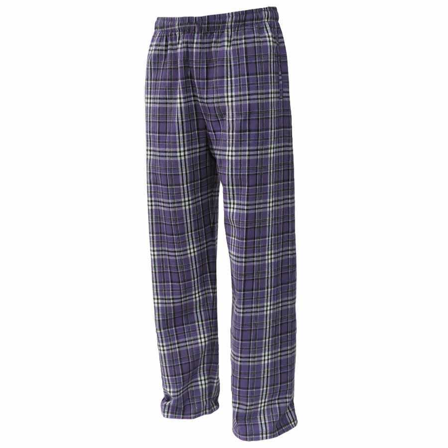 Pennant YFLNP Youth Flannel Plaid Pant - Purple White - HIT a Double